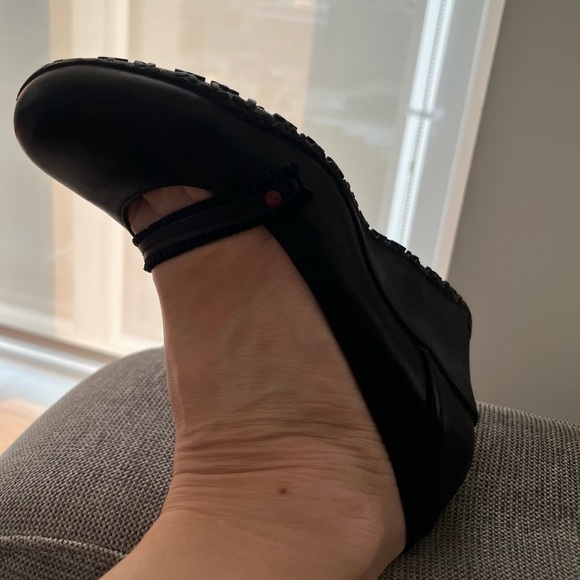 🖤 Merrell Petunia Black wedge super comfy pumps - Picture 2 of 9